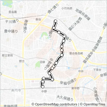 中１２ Bus Line Map