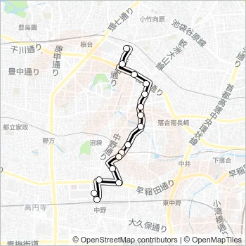中１２ Bus Line Map