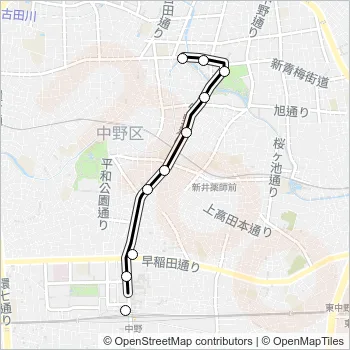 中２０ Bus Line Map