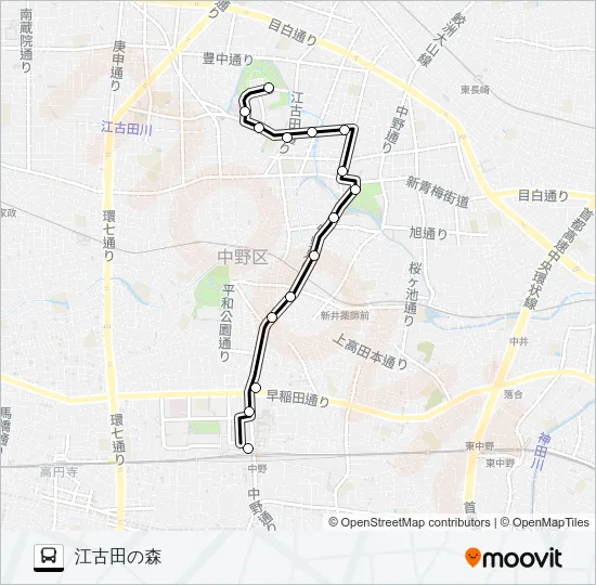 中２７ Bus Line Map