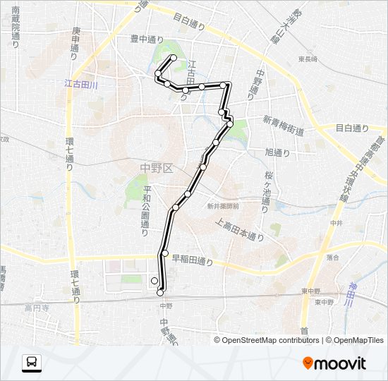 中２７ Bus Line Map