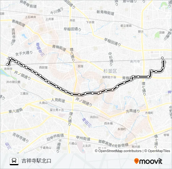 中３６ Bus Line Map