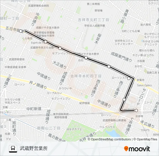 吉５１ Bus Line Map