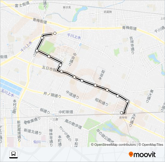 吉５２ Bus Line Map