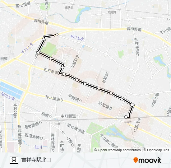吉５２ Bus Line Map