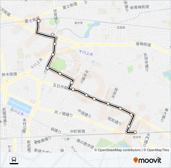 吉５３ Bus Line Map