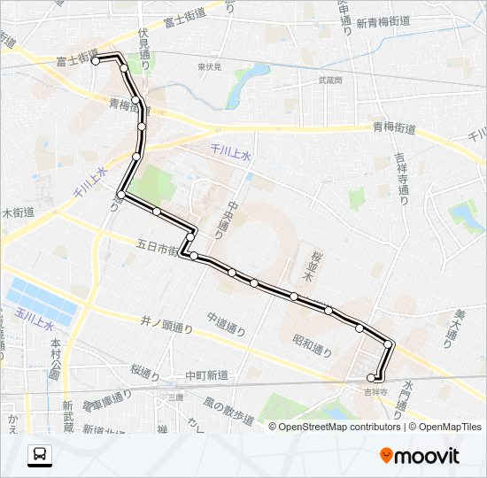 吉５３ Bus Line Map