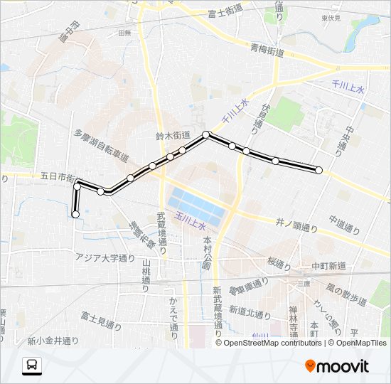 吉７２ Bus Line Map