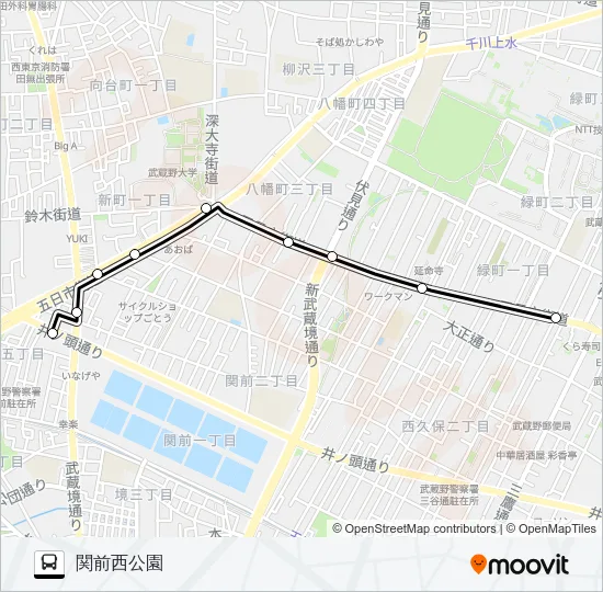 吉７４ バスの路線図