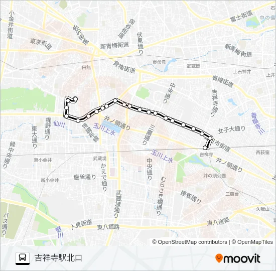 吉７５ バスの路線図