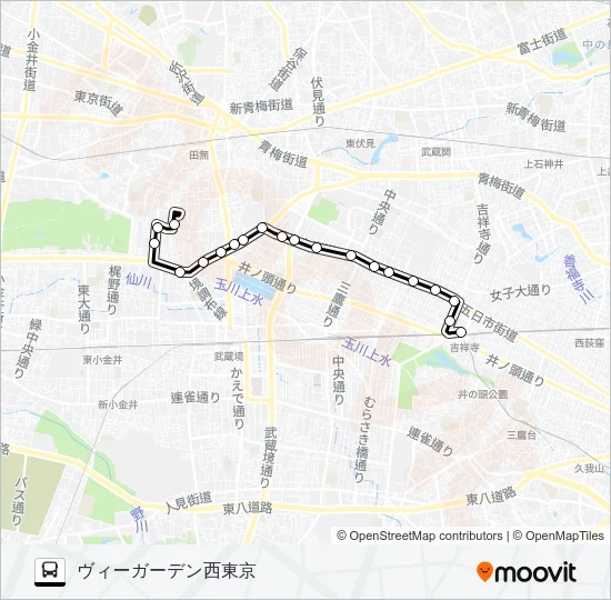 吉７５ バスの路線図