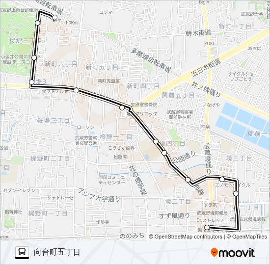 境１２ Bus Line Map