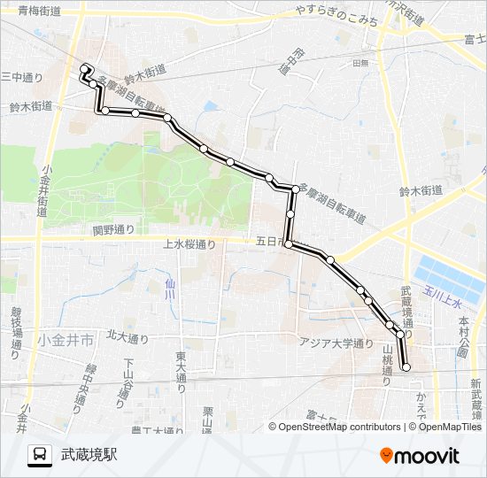 境１６ Bus Line Map