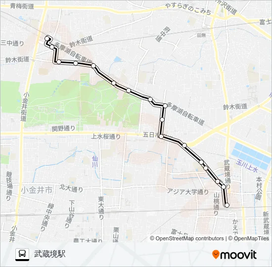 境１６ Bus Line Map