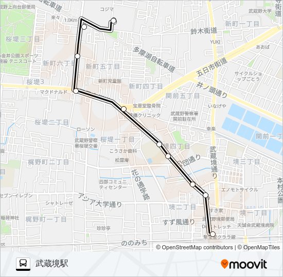 境１７ Bus Line Map