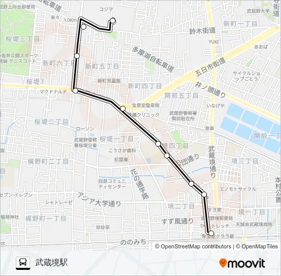 境１７ バスの路線図