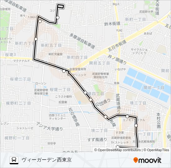 境１７ Bus Line Map