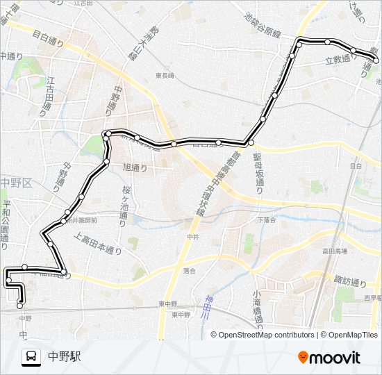 池１１ Bus Line Map