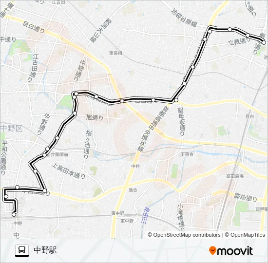 池１１ バスの路線図