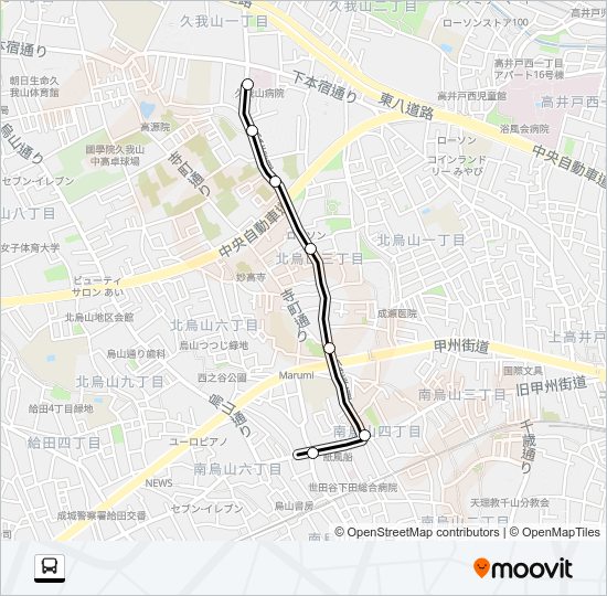 烏０１ Bus Line Map
