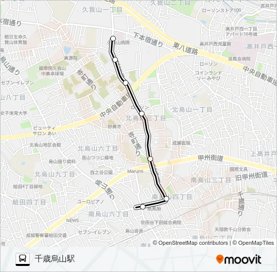 烏０１ Bus Line Map
