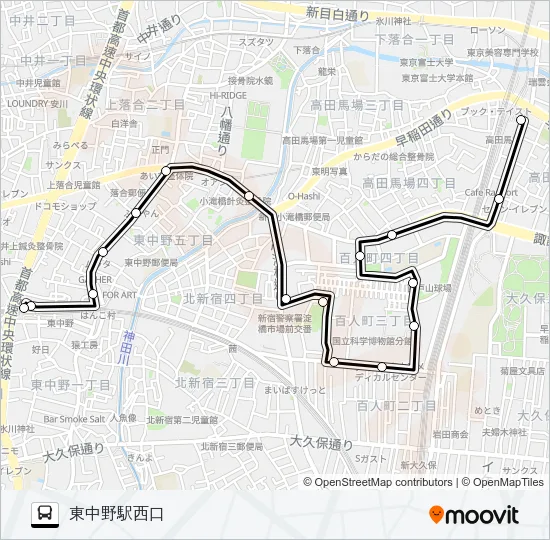 百０１ Bus Line Map