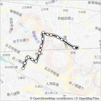 荻４０ Bus Line Map
