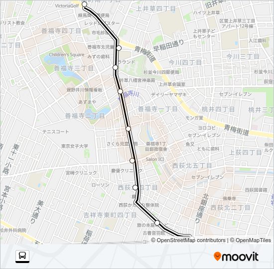 西０１ Bus Line Map