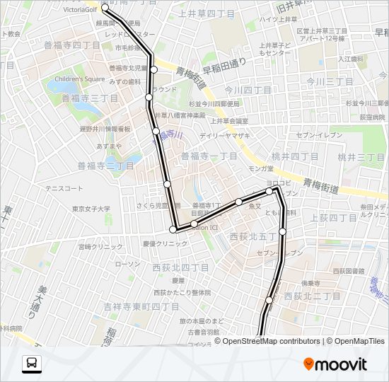 西０１ Bus Line Map