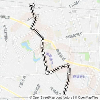 西０２ Bus Line Map