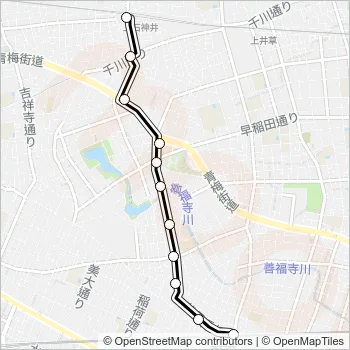 西０２ Bus Line Map