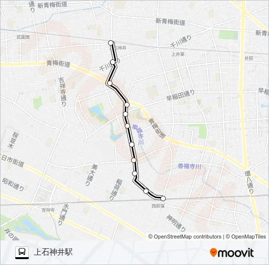 西０２ Bus Line Map