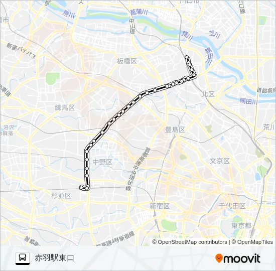 赤３１ バスの路線図