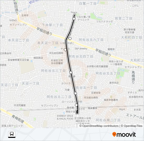 阿０２ Bus Line Map
