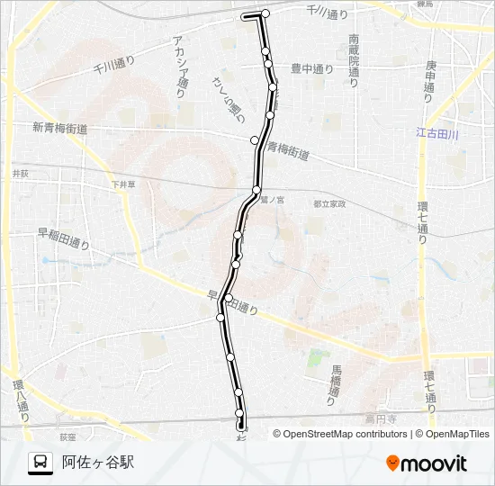 阿０３ バスの路線図