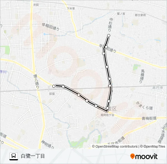 阿０５ バスの路線図