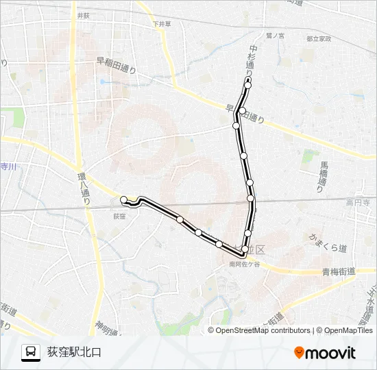 阿０５ バスの路線図