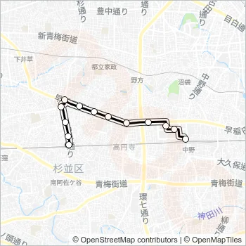 阿４５ Bus Line Map