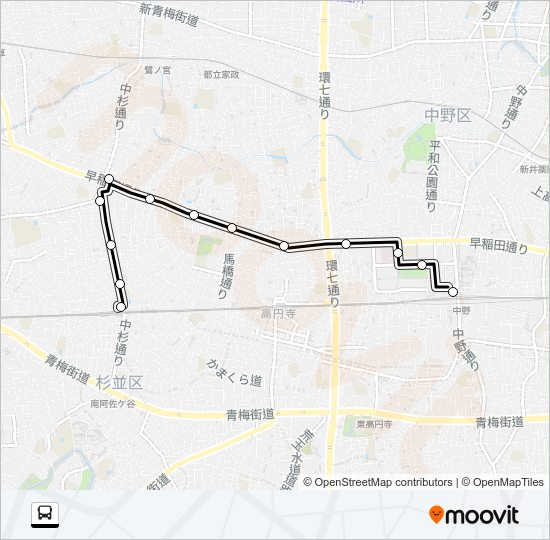 阿４５ Bus Line Map