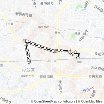 阿４５ Bus Line Map