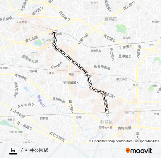阿５０ バスの路線図