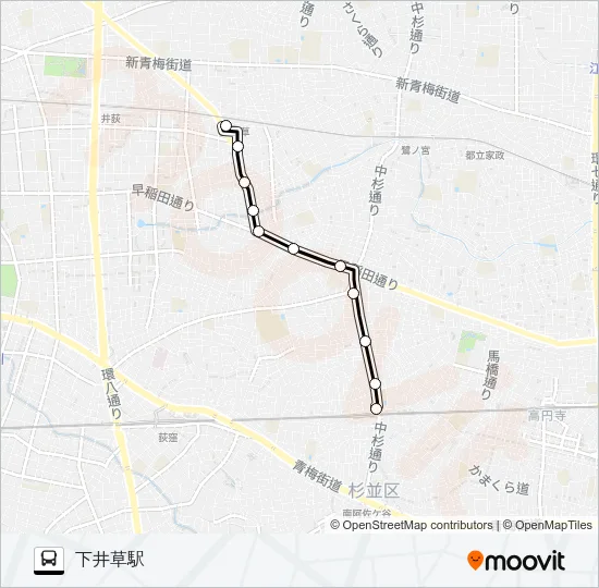 阿５１ バスの路線図