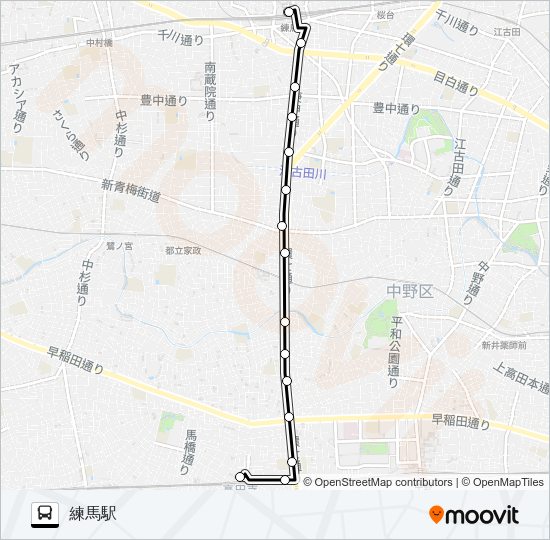 高１０ Bus Line Map