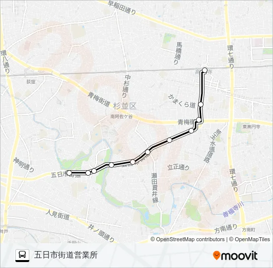 高４３ バスの路線図