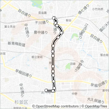 高６０ Bus Line Map
