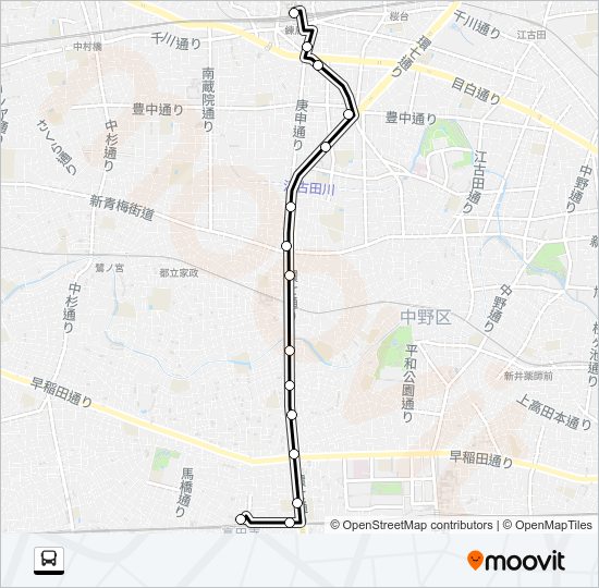 高６０ Bus Line Map