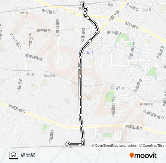高６０ バスの路線図
