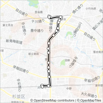 高６０ Bus Line Map