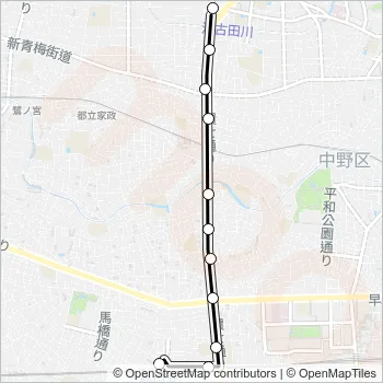 高６３ Bus Line Map