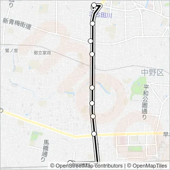 高６３ Bus Line Map